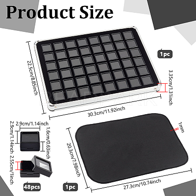 48 Grids Aluminum Boxes CON-WH0086-235A-1