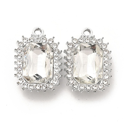 Alloy Glass Pendants ALRI-C007-06P-1