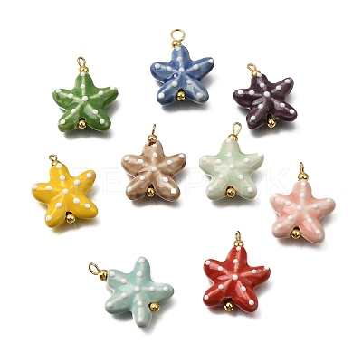 Handmade Porcelain Pendants PR-CBA0027-04G-1