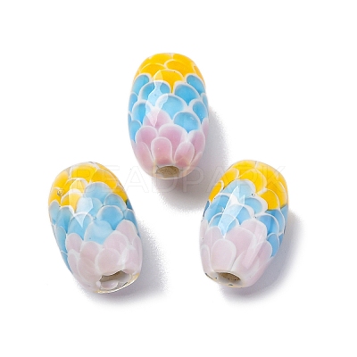 Two Tone Handmade Lampwork Beads LAMP-K042-01H-1