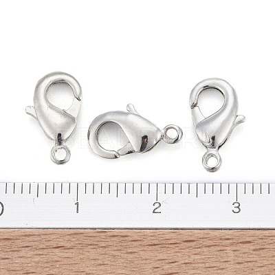 Brass Lobster Claw Clasps KK-902-N-NF-1
