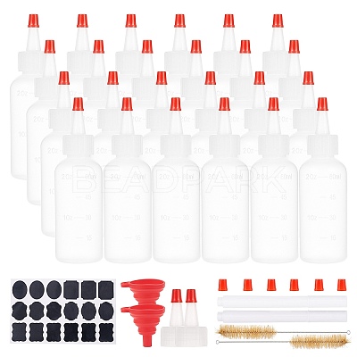 Plastic Graduated Squeeze Bottles AJEW-BC0001-03B-1