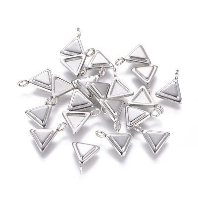 Non-Tarnish 304 Stainless Steel Pendant Cabochon Settings STAS-F222-023-1