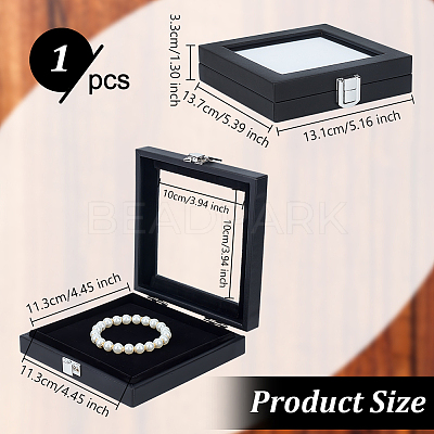 Rectangle Jewelry PU Leather Loose Diamond Storage Box CON-WH0094-45A-1