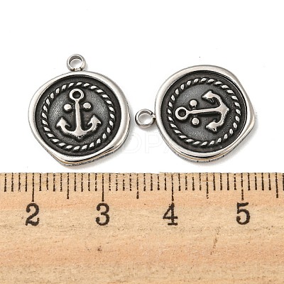 304 Stainless Steel Pendants STAS-L022-029AS-1