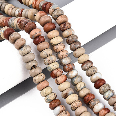 Natural Aqua Terra Jasper Beads Strands G-E444-16-8mm-1