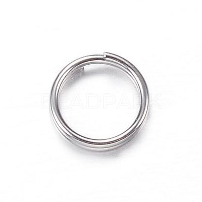Tarnish Resistant 201 Stainless Steel Split Rings STAS-P092-03-1