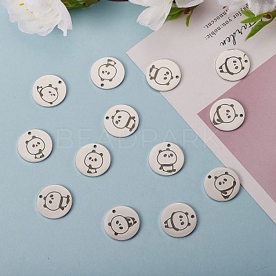 18Pcs 9 Style Stainless Steel Pendant STAS-SZ0002-11-1