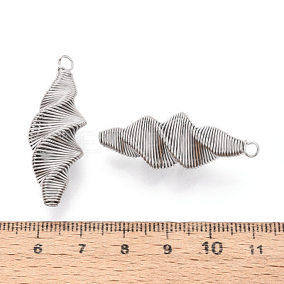 304 Stainless Steel Pendants STAS-T073-77P-1