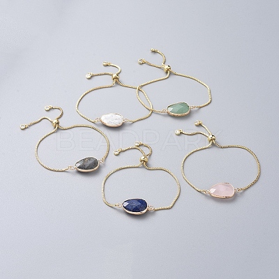 Brass Bolo Slider Bracelets BJEW-JB04688-M-1