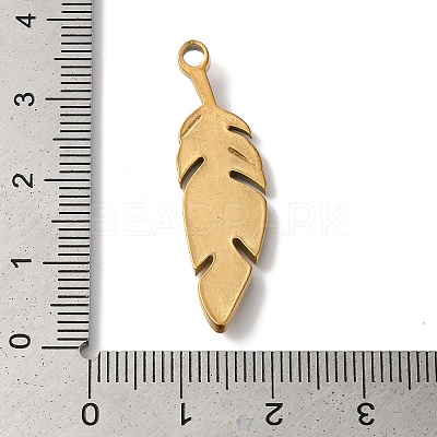 PVD Vacuum Plating 304 Stainless Steel Pendants STAS-L081-005G-03-1