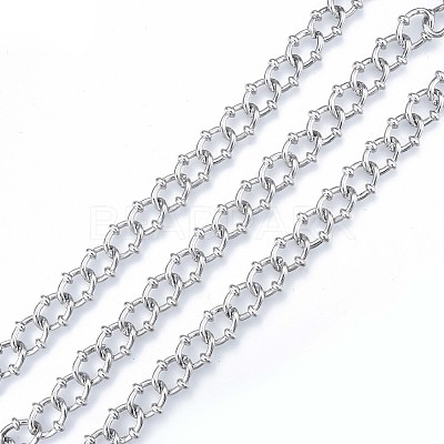 Handmade Alloy Oval Link Chains LCHA-N01-03-1