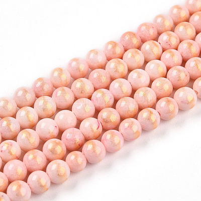 Natural Mashan Jade Beads Strands G-A255-A01-04B-1