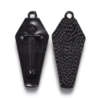 Halloween Theme Alloy Enamel Pendants ENAM-J649-14B-01-1