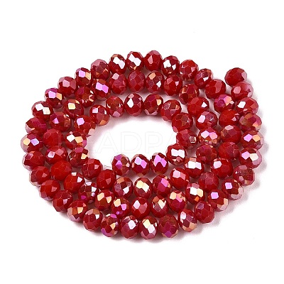 Electroplate Glass Beads Strands EGLA-A044-P6mm-B15-1
