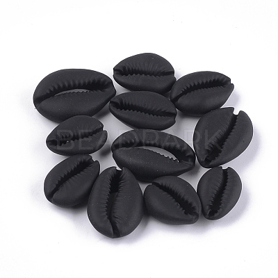 Spray Painted Cowrie Shell Beads SSHEL-T008-12B-1