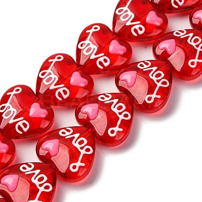 Glass Enamel Beads GLAA-Q125-01A-02-1