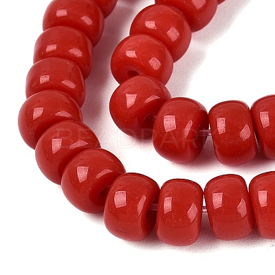 Opaque Glass Beads Strands GLAA-NH0002-B01-C04-1