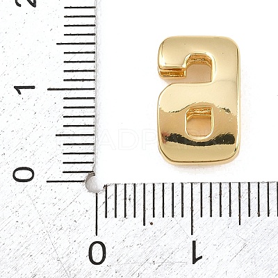 Number 6 Brass Beads KK-B167-B167-26G-06-1