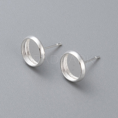 304 Stainless Steel Stud Earring Settings STAS-K131-B-01S-1