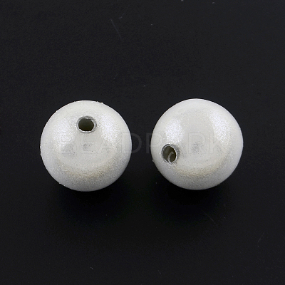 Spray Painted Acrylic Beads MACR-Q154-16mm-001-1