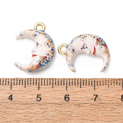 Printed Alloy Pendants AL-CBA7256-26G-1