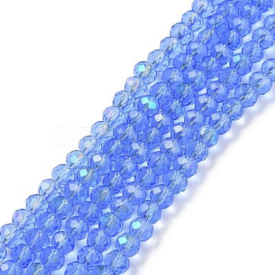 Electroplate Glass Beads Strands EGLA-A034-T8mm-L04-1