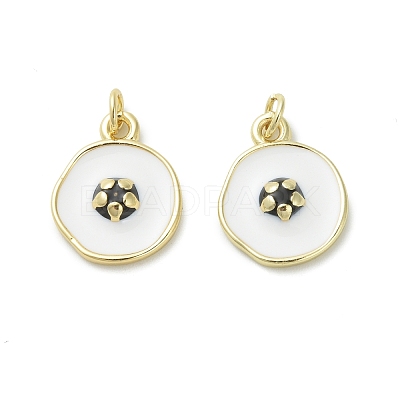 Brass Enamel Pendants LS-KK-D384-01G-02-1