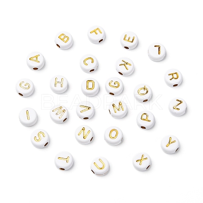 Plating Acrylic Beads PACR-YW0001-08G-1
