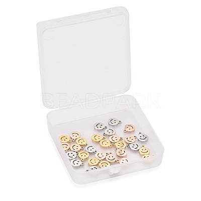 30Pcs 3 Colors 304 Stainless Steel Charms STAS--LS0001-26-1