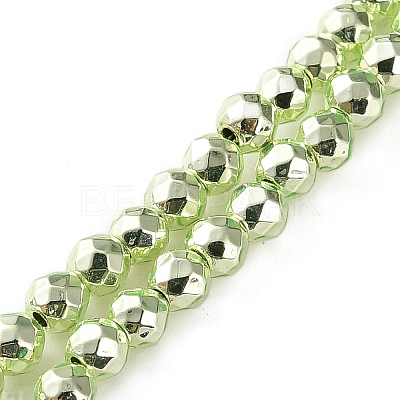 Electroplated Synthetic Non-magnetic Hematite Beads Strands G-C248-D01-3mm-01-1
