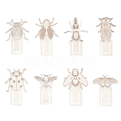 3 Sets 201 Stainless Steel Bookmarks STAS-DR0001-09A-1