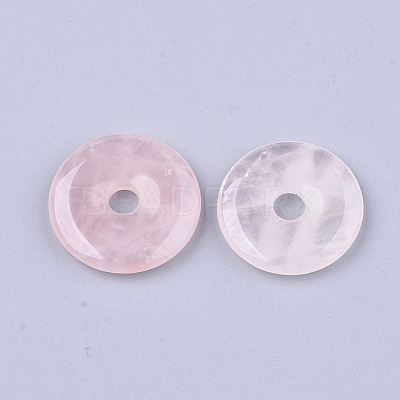 Natural Rose Quartz Pendants X-G-S349-22A-01-1