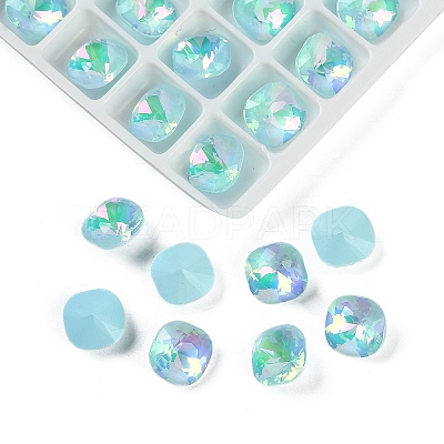 Pointed Back Glass Rhinestone Cabochons GGLA-S003-03E-1