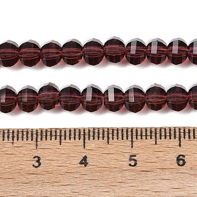 Transparent Glass Beads Strands GLAA-G125-01A-10-1