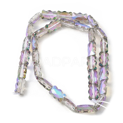 Electroplate Glass Beads Strands EGLA-L045-F-HR01-1