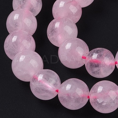 Natural Rose Quartz Beads Strands X-G-E252-01-6mm-1