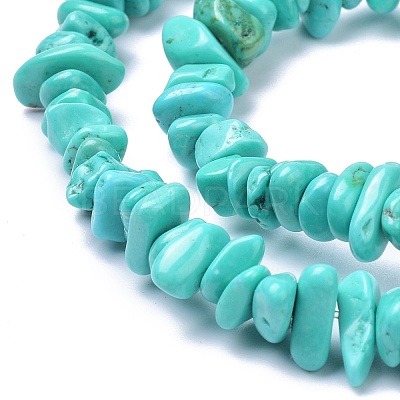 Natural Magnesite Beads Strands TURQ-P001-02A-07-1