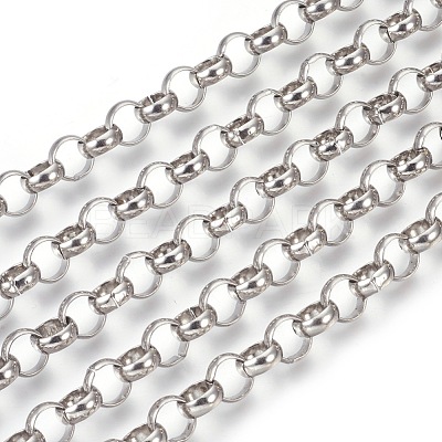 Tarnish Resistant 304 Stainless Steel Rolo Chains CHS-L017-18J-1