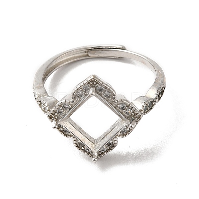 Adjustable Alloy Pad Ring Settings KK-C022-01G-P-1