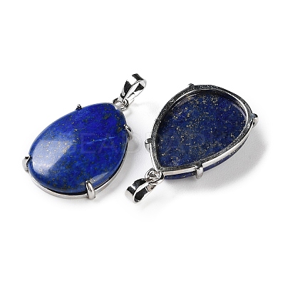 Natural Lapis Lazuli Pendants G-U002-01P-C-1