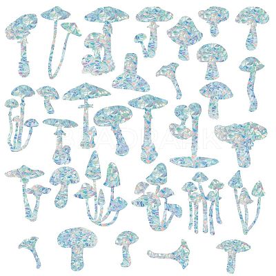 Waterproof PVC Colored Laser Stained Window Film Adhesive Stickers DIY-WH0256-067-1
