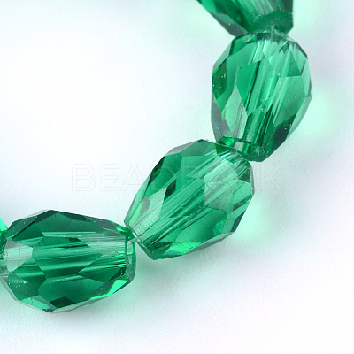Transparent Glass Bead Strands LS-GLAA-R024-6x8mm-10-1