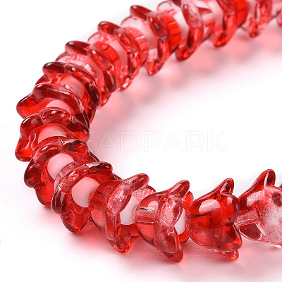 Transparent Glass Beads Strands LAMP-H061-01A-05-1
