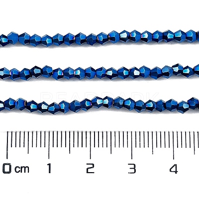 Transparent Electroplate Glass Beads Strands EGLA-A039-T2mm-UA03-1