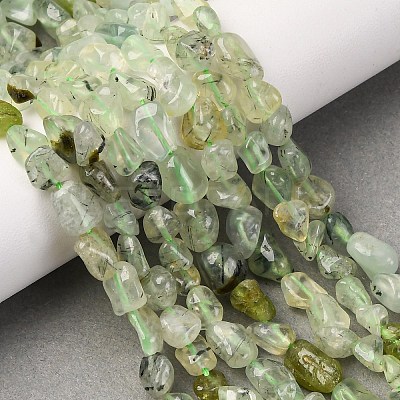 Natural Prehnite Beads Strands G-F521-29-1
