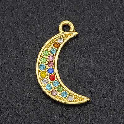 Alloy Rhinestone Pendants PALLOY-S098-DA017-1