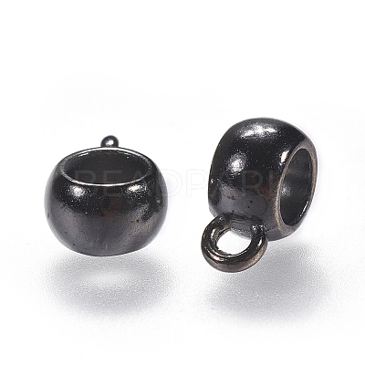 Tibetan Style Alloy Tube Bails LS-TIBEP-LFH251Y-B-LF-1