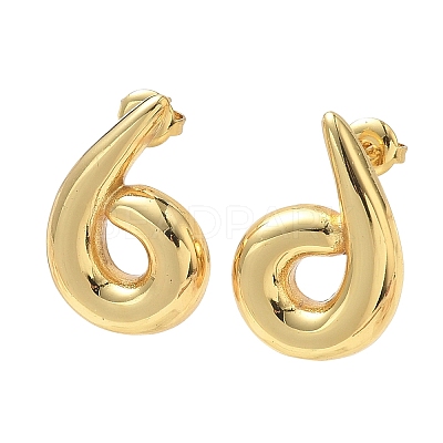 304 Stainless Steel Stud Earrings for Women EJEW-K333-23G-1