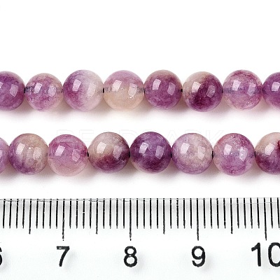 Dyed Natural White Jade Beads Strands G-T138-6mm-210-7-1